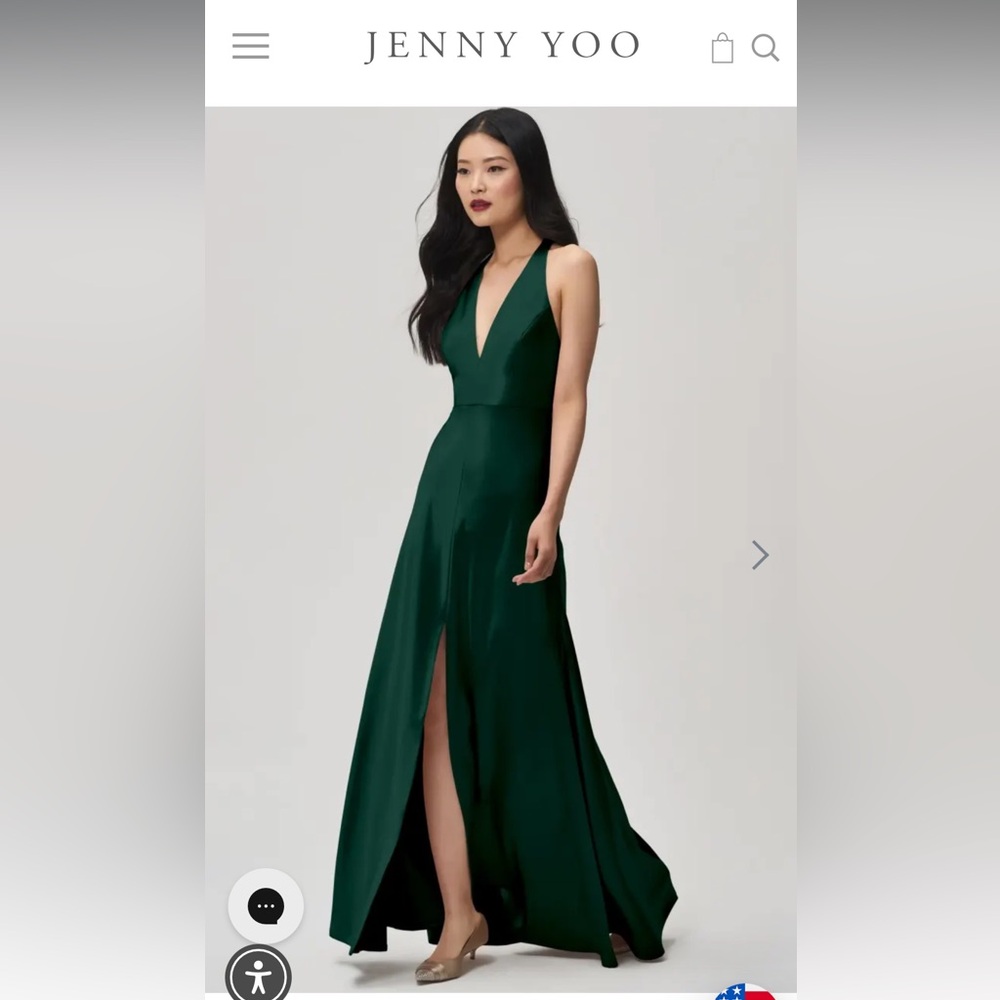 Jenny Yoo Corinne Dress in Emerald